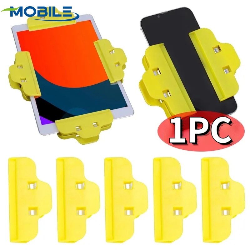 เครื่องมือบํารุงรักษา แบบสากล / คลิปกรอบ แบบลอกกาว หน้าจอ LCD / แคลมป์ยึดแท็บเล็ตโทรศัพท์มือถือ / ขาตั้งพลาสติก แบบปรับได้ / คลิปซ่อมโทรศัพท์มือถือ