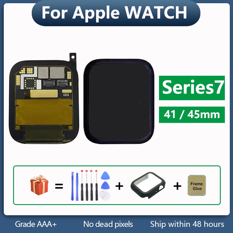 Oled หน้าจอสัมผัสดิจิทัล lcd แบบเปลี่ยน สําหรับ apple Watch Series 7 Series 7 iWatch 41 มม. 45 มม.