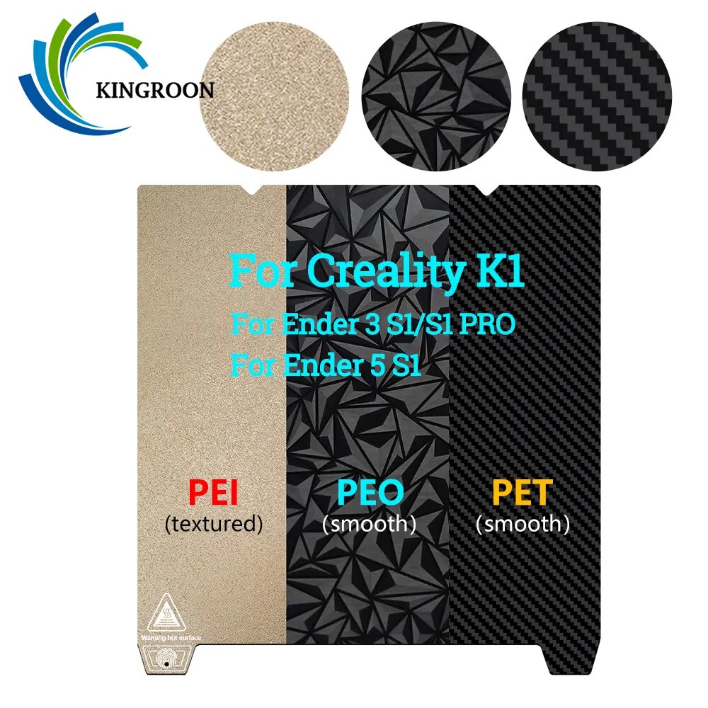 Upgrade Bed PEY PEO+PEI Sheet Double Side Heat Bed 235/310mm PEI Magnetic Base Build Plate For Ender