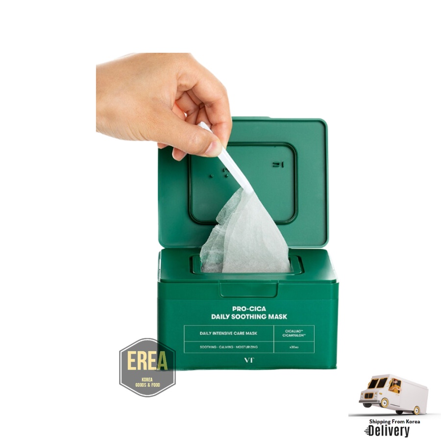 VTCOSMETICS Pro Cica Daily Soothing Mask 30 แผ่น