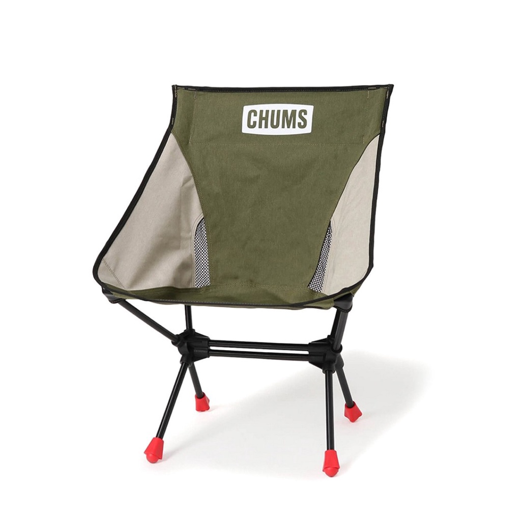 CHUMS Compact Chair Booby Foot Low / เก้าอี้สนามแคมป์ปิ้ง เก้าอี้พับได้ขนาดพกพา ชัมส์ อุปกรณ์แคมป์ปิ้ง