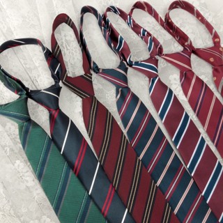 พร้อมส่ง เนคไท ลายทาง สีน้ําตาล สีเขียว สไตล์เกาหลี เครื่องป…