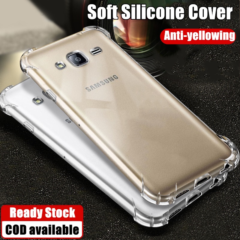 สําหรับ Samsung Galaxy J5 2015 5.0 นิ้ว SM-J500F J500G J500H J500 Series ยืดหยุ่นซิลิโคนเหลวใส Anti-