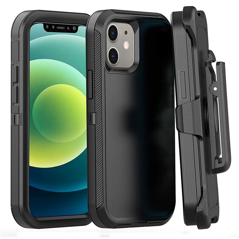 เข็มขัดคลิป Kickstand Holster เคสกันกระแทกสําหรับ iPhone 16,15,14,Plus,13,12,11,Pro Max,13 12 Mini Heavy Duty กันกระแทก Mil-Grade Drop ป้องกันกันชนเหมาะกับ Defender เข็มขัดคลิป