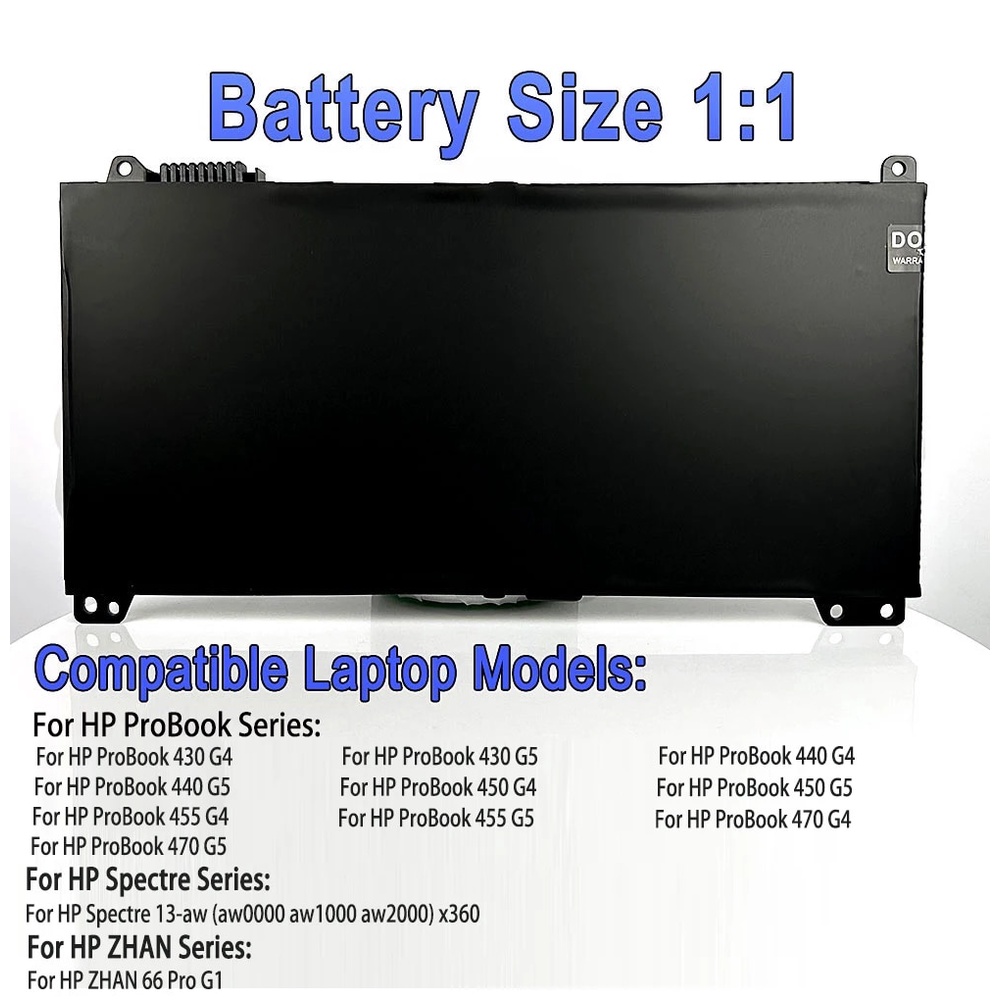 New RR03XL แบตเตอรี่ For HP ProBook 430 440 450 470 Spectre 13-aw Zhan 66 Pro G1  แบตเตอรี่ 851477-421