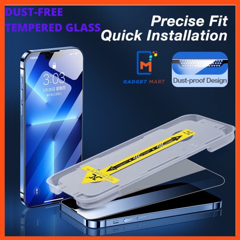 ฟิล์มกระจกนิรภัยกันรอยหน้าจอ ติดตั้งง่าย สําหรับ IPHONE 15 PRO MAX 15 PLUS 14 13 12 11 XS MAX XR X – โปรปัง