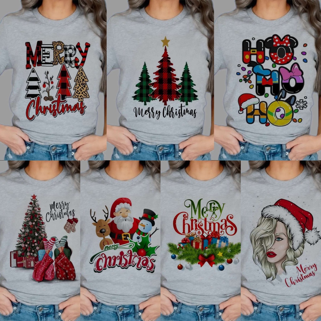 (🔥พร้อมส่ง🔥) Christmas trendy graphic tees best seller onhand