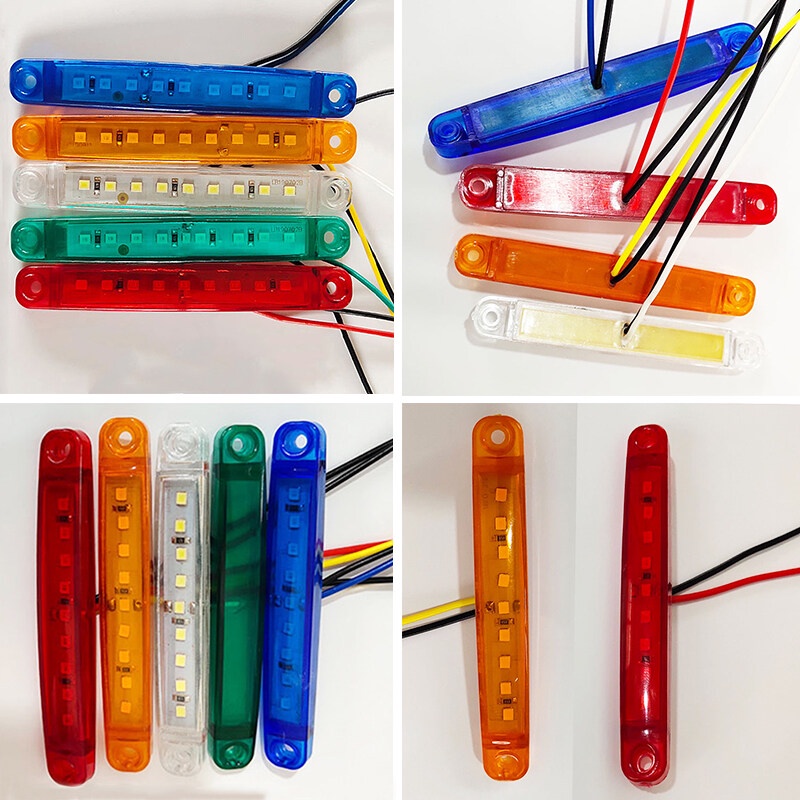 ไฟสัญญาณรถบรรทุก Led9ดวง 12v 24v มีให้เลือก5สี