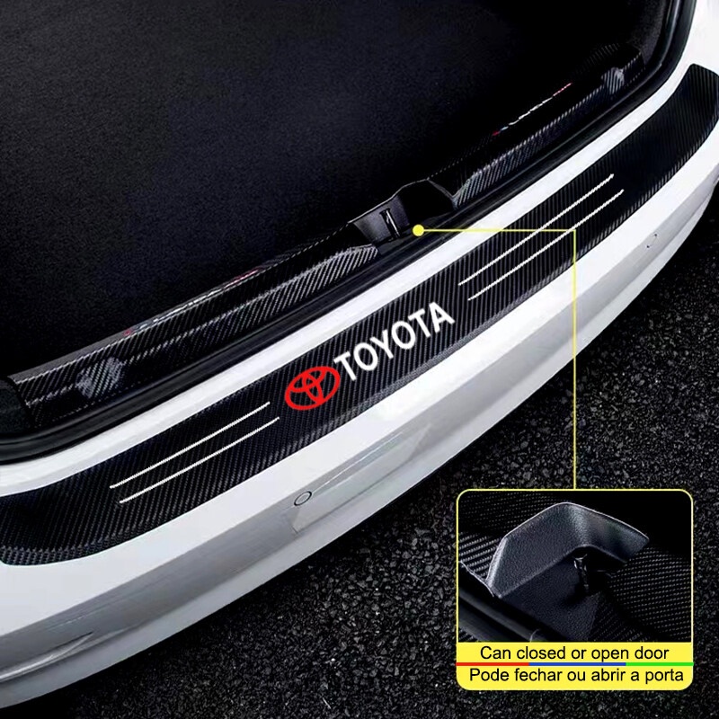 สติกเกอร์คาร์บอนไฟเบอร์ สําหรับ Toyota Vios Avanza Innova Hilux Fortuner Camry Yaris