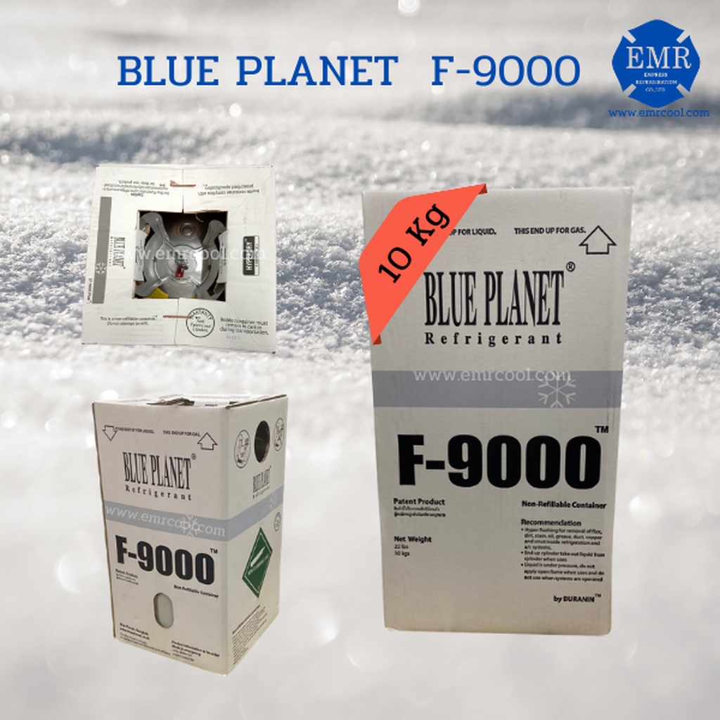 BLUE PLANET(บลู แพลนเน็ต) น้ำยาล้างระบบแอร์ ระบบปรับอากาศ F-9000 (10 kg/ถัง)