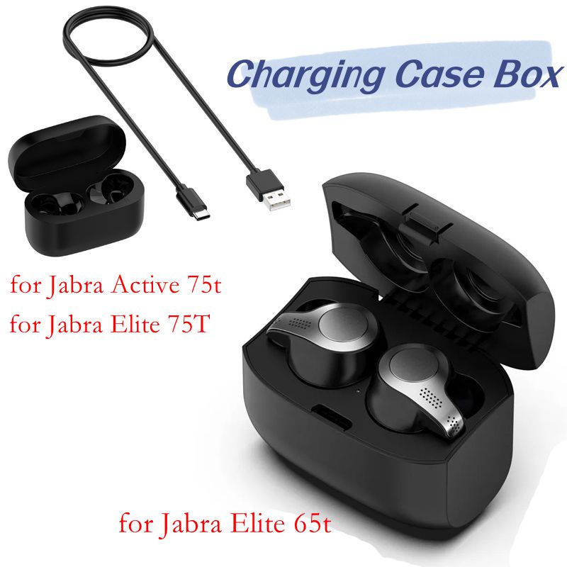 กล่องชาร์จหูฟัง แบบเปลี่ยน สําหรับ Jabra Elite 75t Jabra Active 75t Jabra Elite 65t