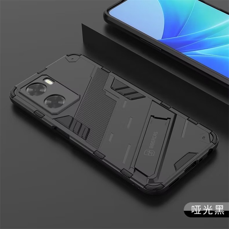 เคสโทรศัพท์แข็ง กันกระแทก พร้อมขาตั้ง สําหรับ OPPO A57 A 57 OPPOA57 4G