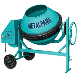 Betoneira 400 Litros Bivolt 110/220V Potência 2CV Monofásico - Metalpama