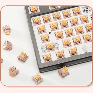 Outemu สวิตช์คีย์บอร์ด V2 Lime Switch V2 กันฝุ่น เสียงเงียบ สีเหลืองนม