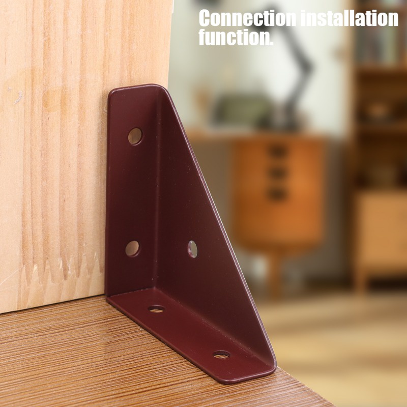 ชั้นวางของเหล็ก ทรงสามเหลี่ยม อุปกรณ์เสริม สําหรับเฟอร์นิเจอร์ - รูปที่ 2