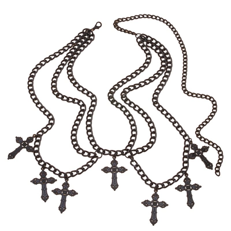 Mya Hot Pants Belt Versatile Metallic Multilayered Chain for Jeans Dresses Club - รูปที่ 2