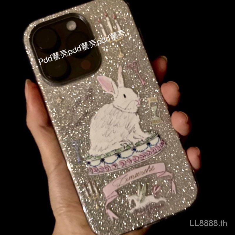 เคสป้องกันโทรศัพท์มือถือ แบบนิ่ม ลายกระต่าย และเค้ก กันกระแทก สําหรับ iPhone 14 15promax 12 11pro xr xsmax 7 8plus 13 TCBN