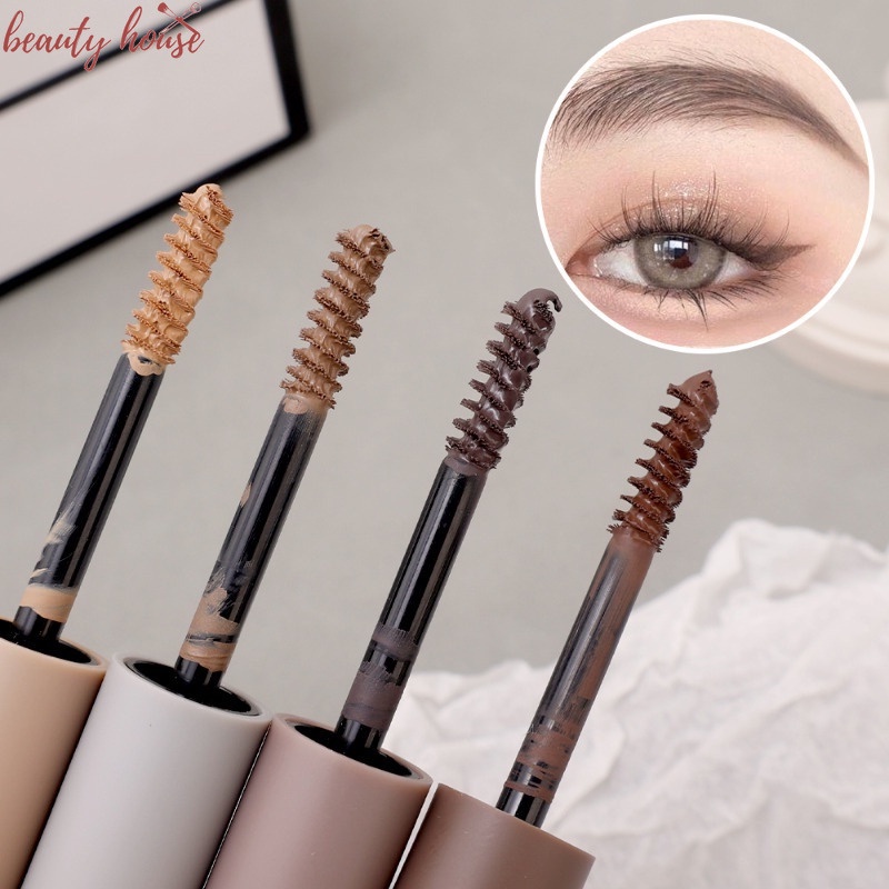 Novo Beautifying ผลิตภัณฑ์แต่งหน้า ที่เขียนคิ้ว / ปากกาย้อมคิ้วธรรมชาติ กันน้ํา / ดินสอเขียนคิ้ว ติดทนนาน 4 สี ไม่ย้อมสี ไม่ติดทน / สีคงที่ แต่งหน้า และครีมย้อมคิ้ว