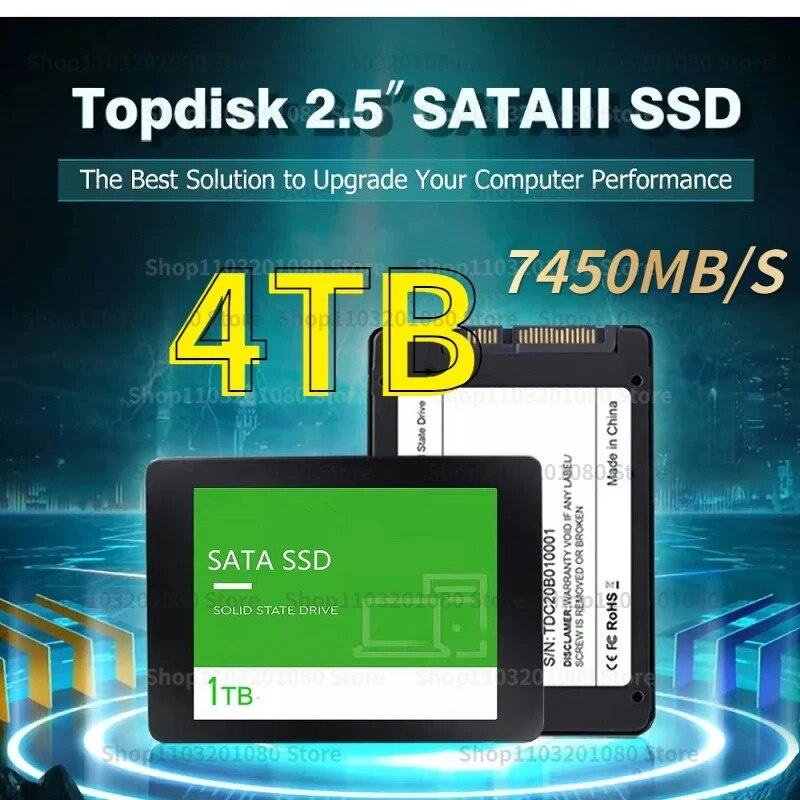 2.5inch SSD sata 1TB 2TB 4TB  Hard drive disk sata3 SSD TLC 7450MB/s