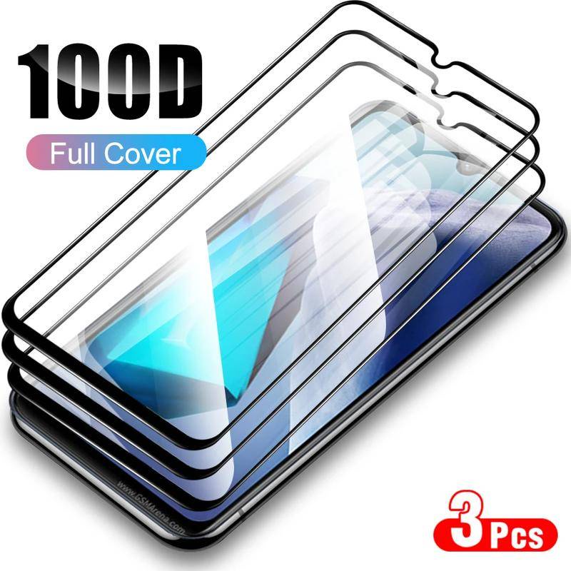1-3Pcs HD Black Edgeกระจกนิรภัยฟิล์มสําหรับVivo 1851 1819 1818 1817 1816 1815 1808 1807 1805 1720 โท