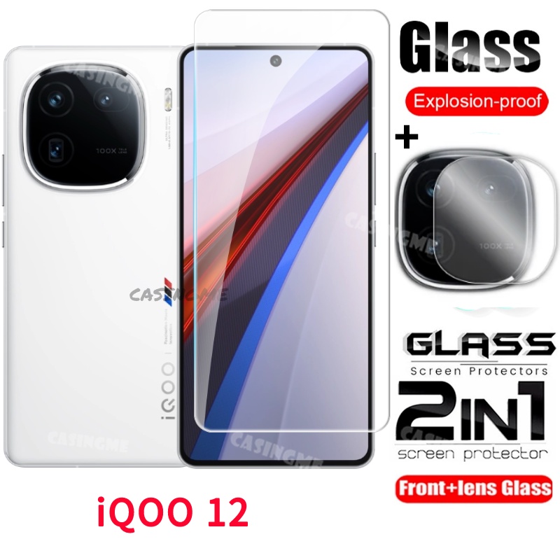 2024 iQOO 13 ฟิล์ม 2 in 1 ป้องกันหน้าจอสําหรับ iQOO 12 5G iQOO12 11 iQOO11 4G 5G 2023 คลุมทั้งหมดกระ