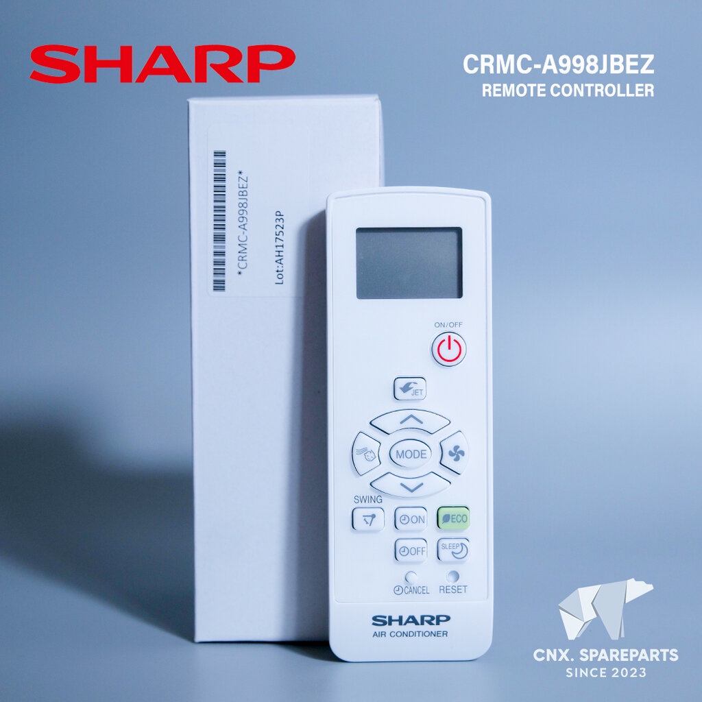 CRMC-A998JBEZ รีโมทแอร์ SHARP รีโมทแอร์ชาร์ป รุ่น AH-GX13, AH-GX10 (แท้เบิกศูนย์)