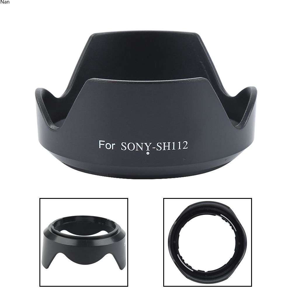 ฝาครอบเลนส์ฮู้ดกล้อง รูปกลีบดอกไม้ สําหรับ Sony SH112 NEX3 NEX5 NEX5C NEX7 E-Mount 18-55 มม. f/ 3.5-