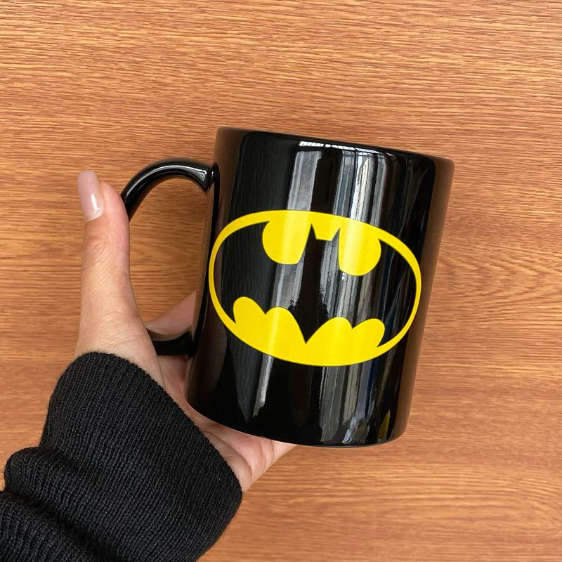 พร้อมส่ง ของแท้ แก้วน้ําเซรามิค ลาย Justice League BATMAN สีดํา