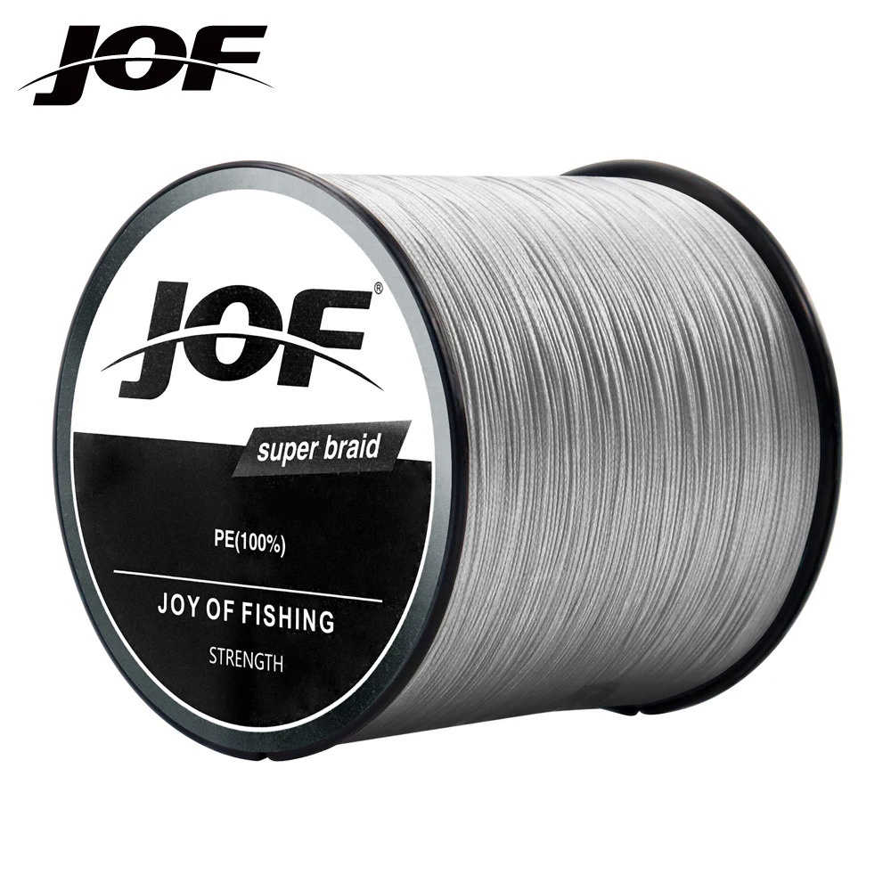 Jof สายเอ็นตกปลาถัก PE 4/8 เส้น 300 เมตร หลากสี แข็งแรง ทนทาน