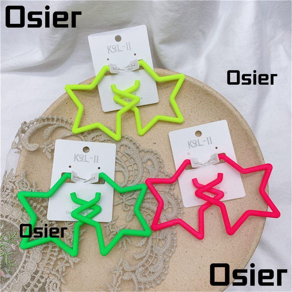 Osier1 ต่างหูเรืองแสง ทรงเรขาคณิต แฟชั่น