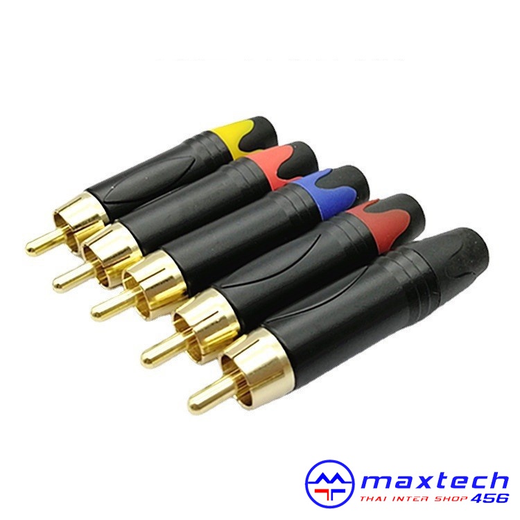 RCA ขั้วทอง อย่างดี ปลั๊ก RCA ตัวผู้ แจ็คอาร์ซีเอตัวผู้ ปลั๊ก RCA สำหรับเข้าสาย ต่อ สายสัญญาณ