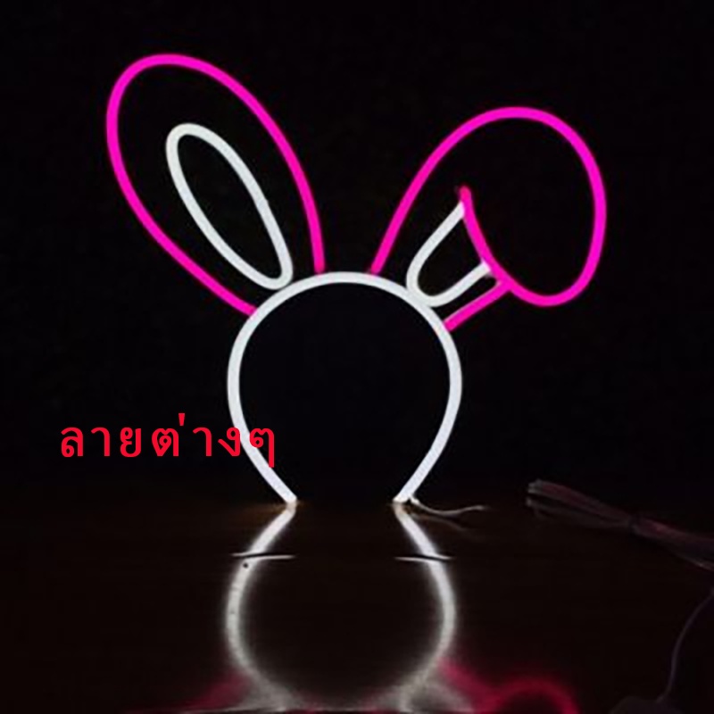 ที่คาดผมเรืองแสง เครื่องประดับผม ที่เรียบง่าย มีไฟ LED ของเล่น สไตล์เกาหลี เครื่องประดับผม ตกแต่งปาร์ตี้คริสต์มาส ที่คาด