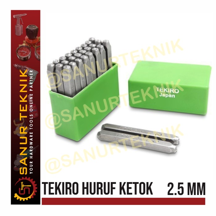 TEKIRO Letter Punch / Knock Letter / Punch Letter 2.5mm 2.5 mm