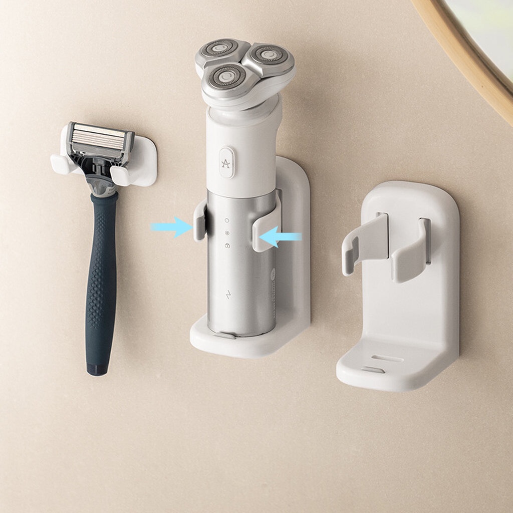 Omocha | Razor Holder ที่วางมีดโกนหนวด ติดผนัง ที่วางเครื่องโกนหนวดไฟฟ้า ที่วางแปรงสีฟันไฟฟ้า