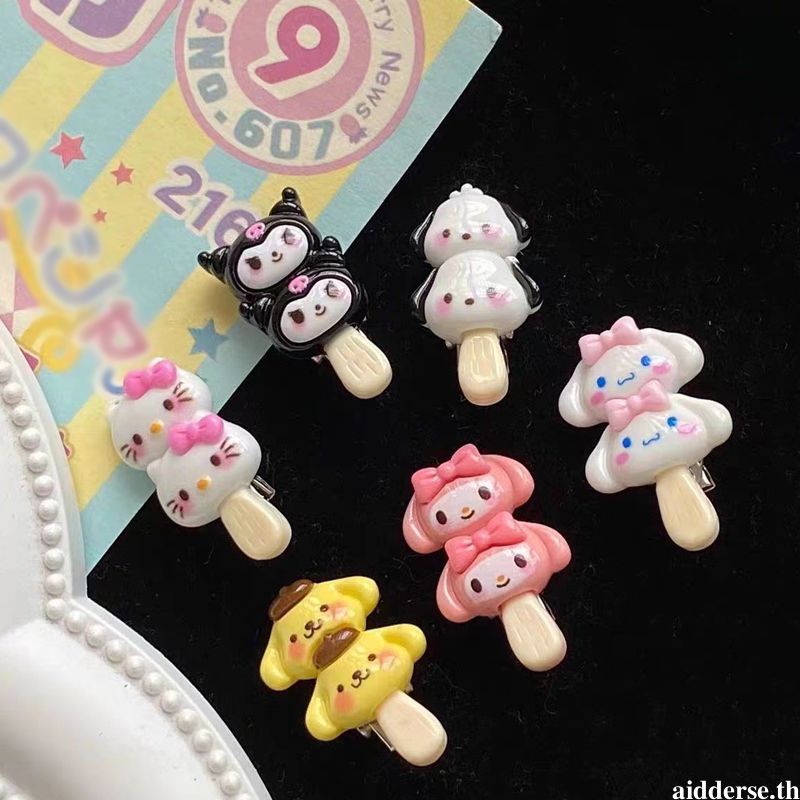 SANRIO กิ๊บติดผม ลายการ์ตูนซานริโอ้น่ารัก ขนาดเล็ก สําหรับเด็กผู้หญิง