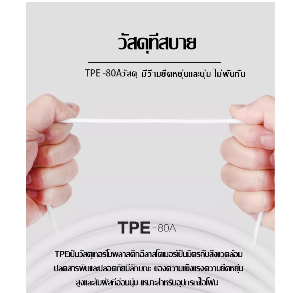 สายชาร์จ Android Type C IO-S ยาว 1 ม. รองรับทุกรุ่น สายชาร์จโทรศัพท์มือถือ ซิงค์ข้อมูลได้เสถียร
