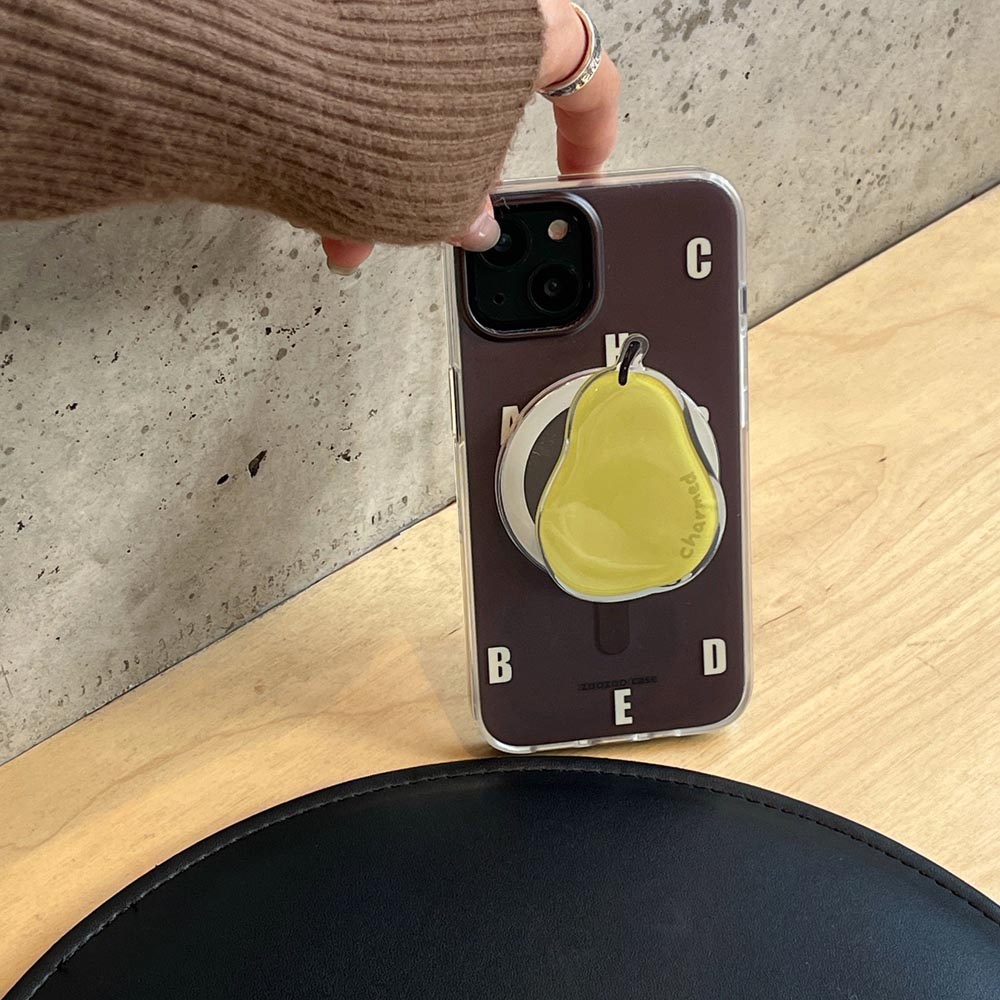 เคสโทรศัพท์มือถือแบบแข็ง ลายตัวอักษร สีน้ําตาล พร้อมแม่เหล็ก สําหรับ iPhone 12 12Pro 12ProMax 13 13Pro 13ProMax 14 14Pro 14ProMax 15 15Pro 15ProMax