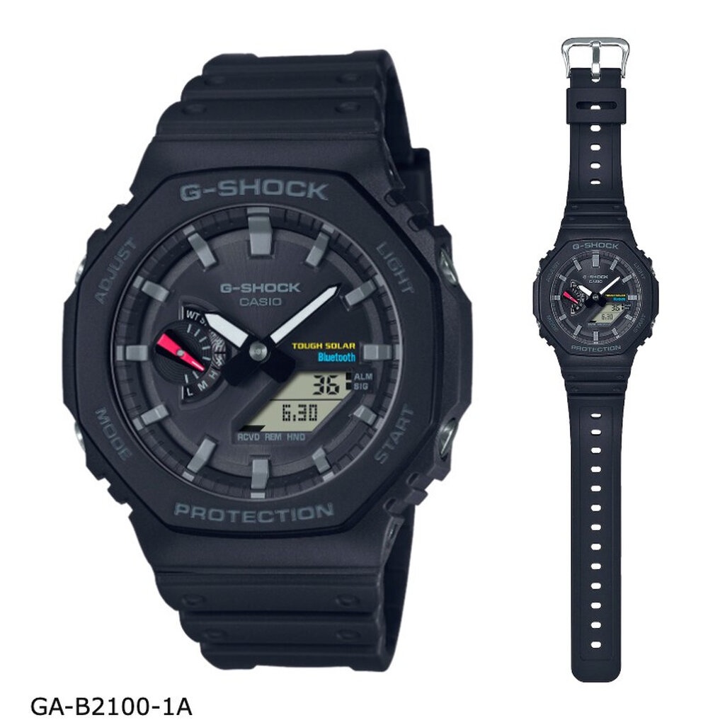 CASIO นาฬิกาข้อมือผู้ชาย G-SHOC รุ่น GA-B2100 GA-B2100FC ระบบโซล่าร์ และบลูทูธเชื่อมต่อมือถือ GA-B21