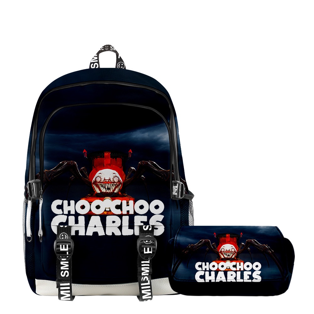 กระเป๋าเป้สะพายหลัง กระเป๋านักเรียน กระเป๋าดินสอ ลายรถไฟ Charles Choo-Choo 2023