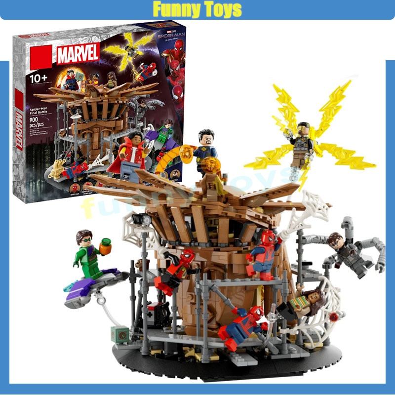 บล็อคตัวต่อ รูปสไปเดอร์แมน 76261 ของเล่นเสริมการเรียนรู้ สําหรับเด็ก และผู้ใหญ่