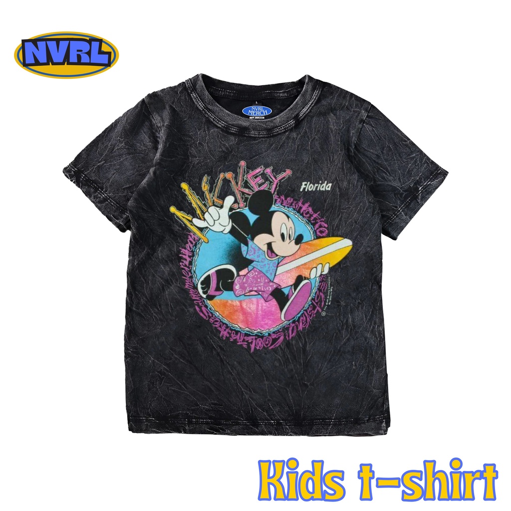 เสื้อยืดวินเทจ Mickey mouse florida surf washing | เสื้อยืดเด็ก | ชุดเด็ก