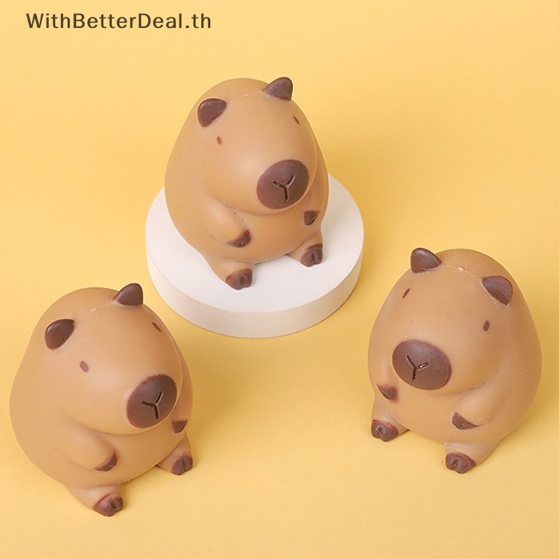 Better ใหม่ ของเล่นบีบสกุชชี่ การ์ตูน Capybara Kawaii TPR น่ารัก กาวนุ่ม เด้งกลับช้า สร้างสรรค์ สําหรับเด็ก TH