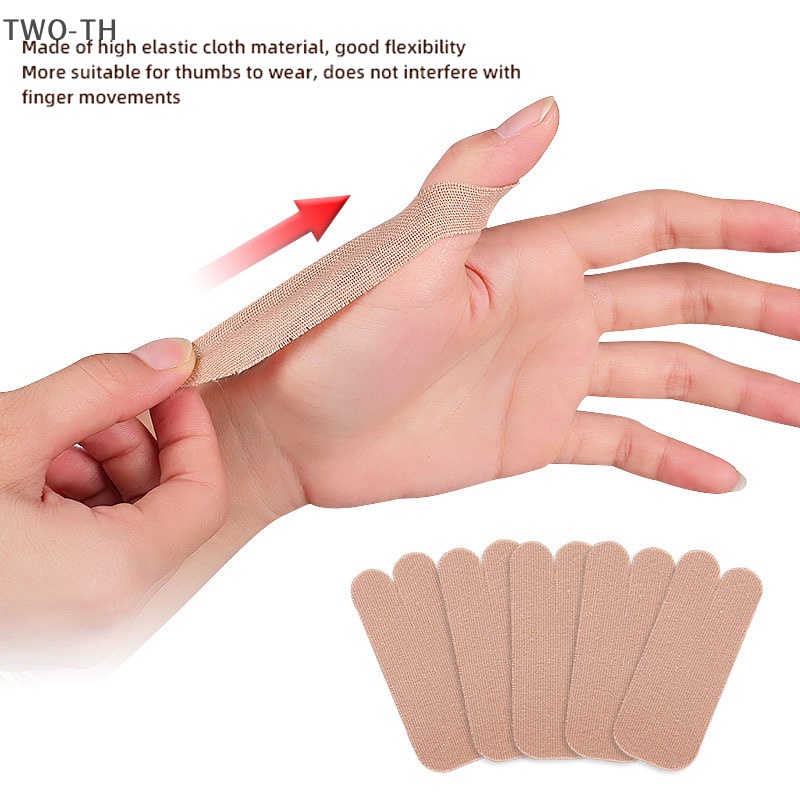 Two-th ใหม่ ปลอกสวมนิ้วหัวแม่มือ ระบายอากาศ ป้องกันข้ออักเสบ 10 ชิ้น
