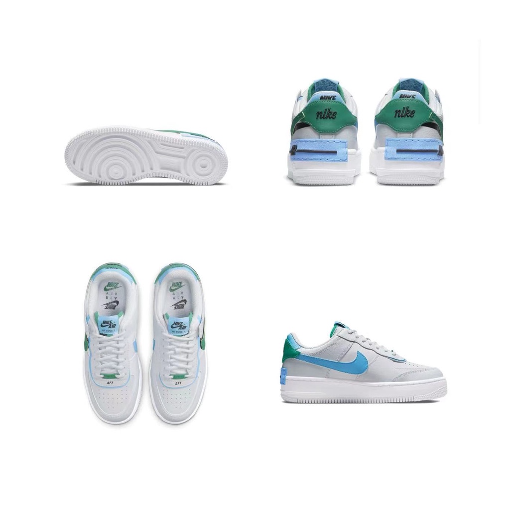 【ของแท้100%】Nike Air Force 1 LOW GS shadow ผ้าใบ  วิ่ง nike  af1 ของแทั Sneakers รองเท้า light