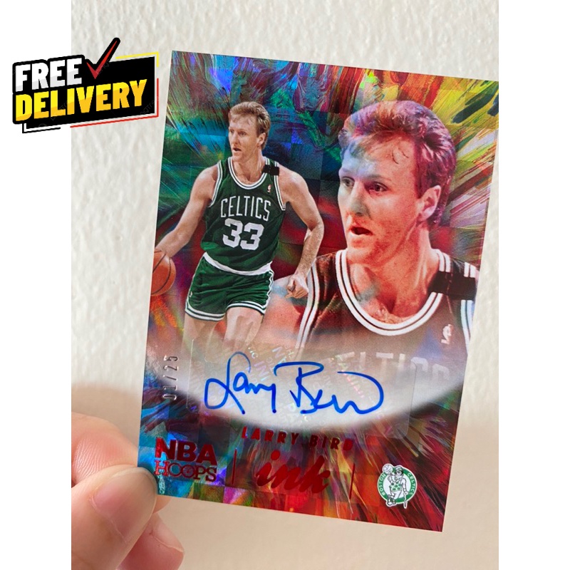 (ส่งฟรี) การ์ดลายเซ็น NBA Panini Hoops 2022-2023 | Larry Bird Autograph Card 1/25 #ลายเซ็น