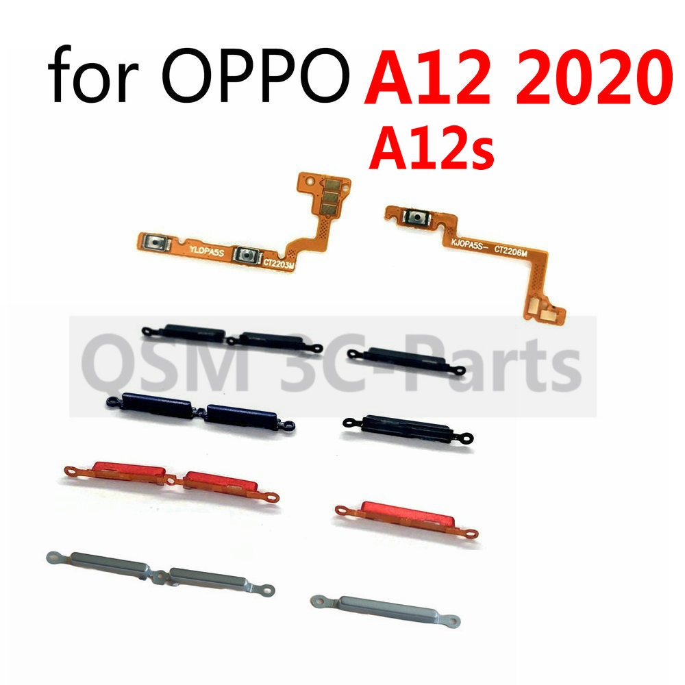 & สําหรับ Oppo A12 A12s Flex Cable Volume Power เปิด/ปิดปุ่มสวิทช์ Flex Ribbon Cable Replacement Parts & HPNA
