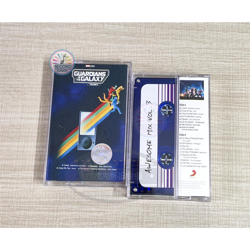 Brand New Guardians of the Galaxy VOL.3 + Lyrics Cassette Tape POP