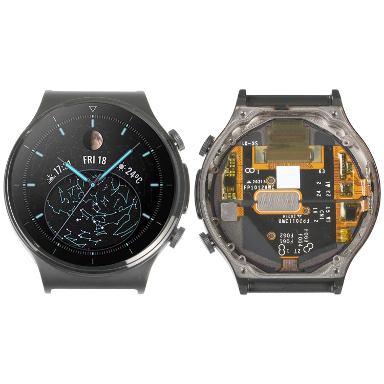 หน้าจอ LCD และดิจิไทเซอร์ พร้อมกรอบ สําหรับ Huawei Watch GT 2 Pro ECG Edition