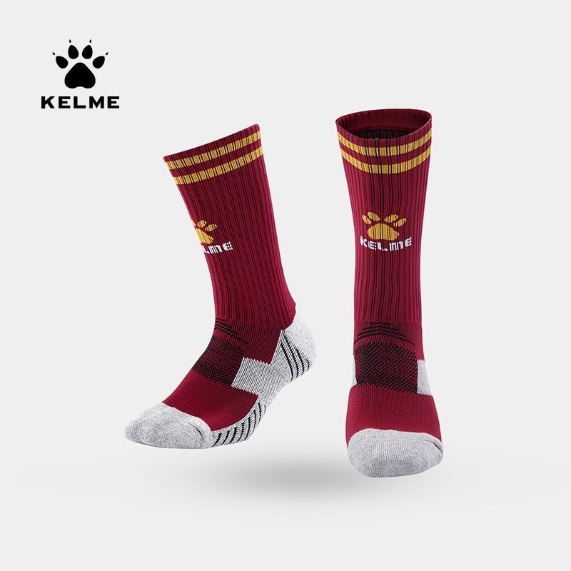 Kelme KELME KELME ถุงเท้าบาสเก็ตบอล ข้อกลาง ข้อสูง แบบหนา สําหรับผู้ชาย เหมาะกับการวิ่ง เล่นกีฬา ฟุตบอล