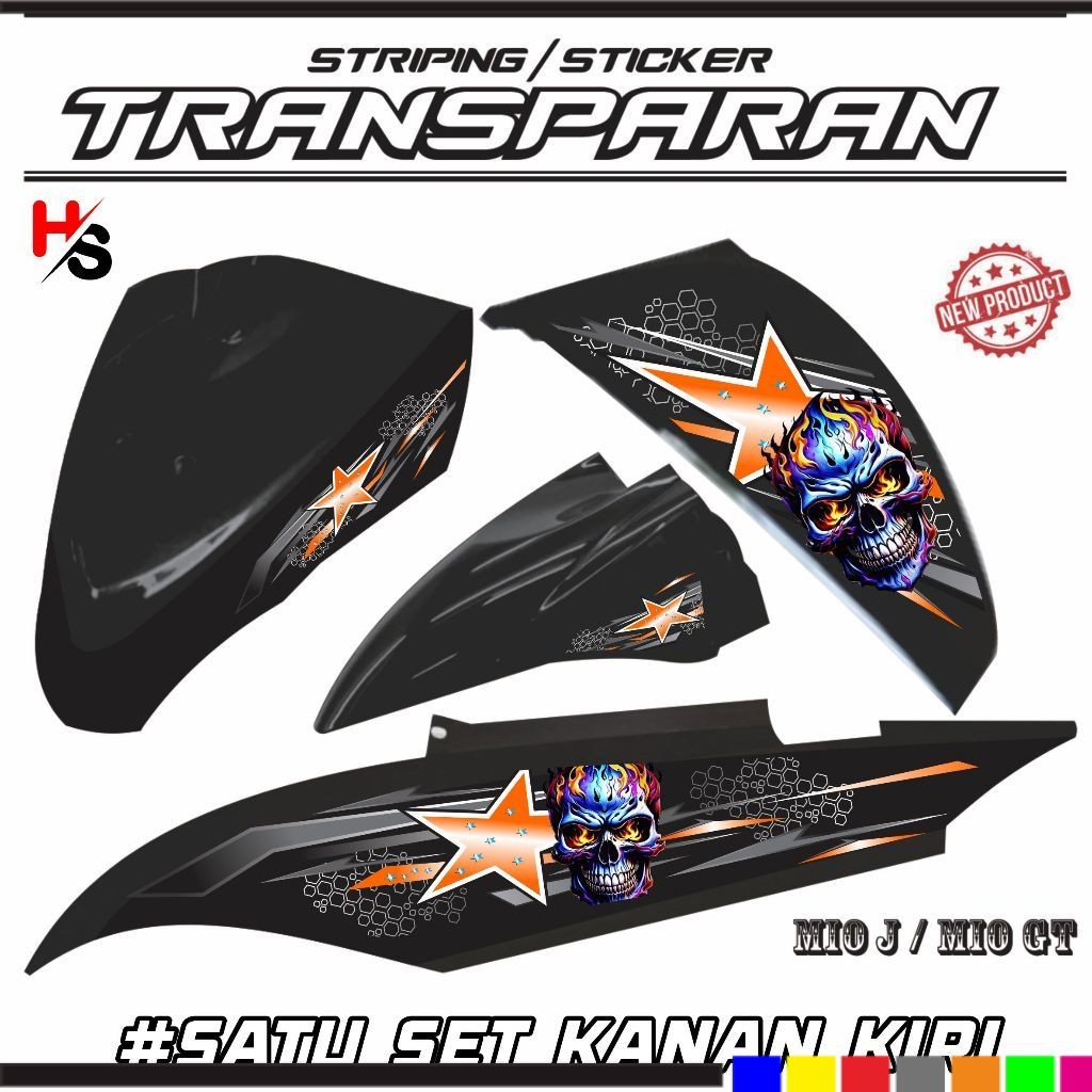TRANSPARENT UV STICKER MOTIP MIO J/ MIO GT ใหม่ล่าสุด VARIATIONS LIST ใหม่ 345JJ COOL LIS STICKER